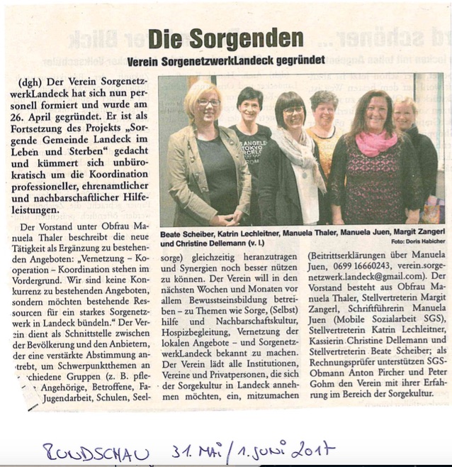 Vereinsgründung SORGEnetzwerk Landeck